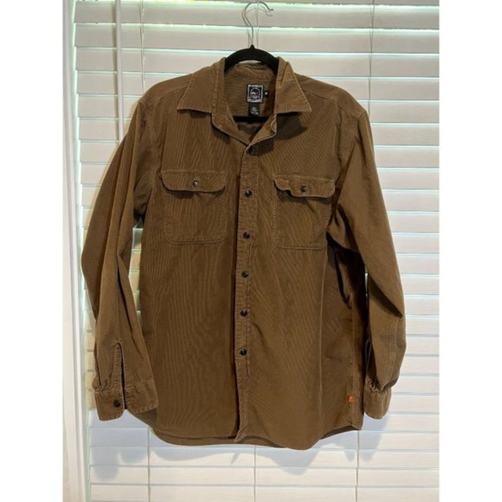 Ralph Lauren RLX Brown Corduroy‎ Long Sleeve Button Up Shirt - Size M